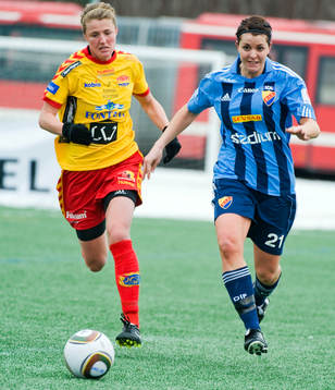 Kirsten van de Ven, Tyresö och Rebecca Johnson, Djurgården