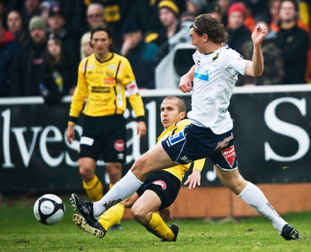 Johan Svensson, Mjällby, tackling, glidtackling