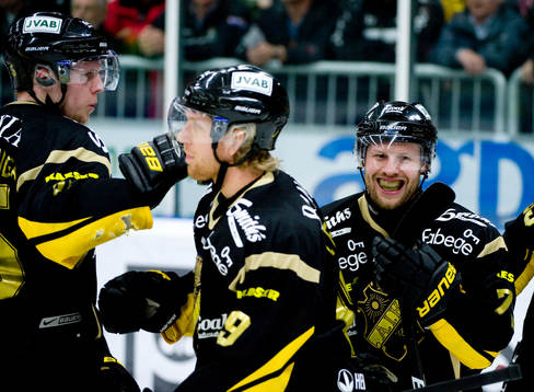 Tobias Ericsson och Henrik Eriksson, AIK, jubel