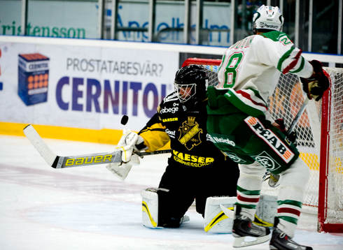 Eric Beaudoin, Rögle och Fredrik Holmgren, målvakt, AIK