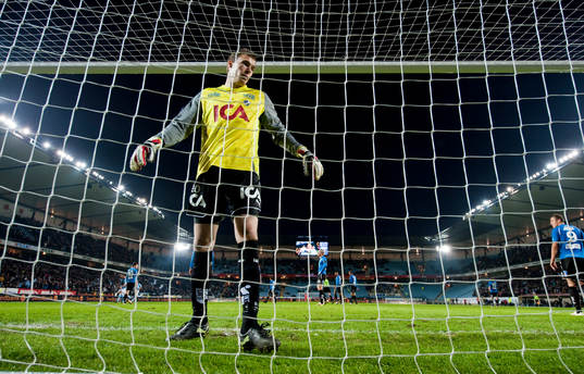 Robin Malmkvist, målvakt Halmstad. Swedbank stadion,