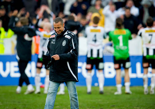 Henrik Larsson, tränare Landskrona, nöjd