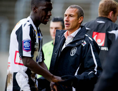 Fotboll, Superettan, Henrik Larsson, tränare Landskrona