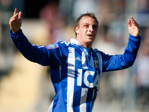 Pär Eriksson, IFK Göteborg, gör 1-0. Jubel