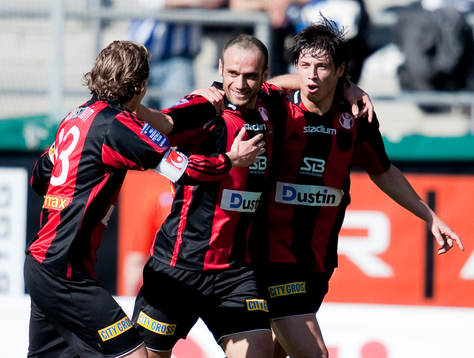 Imad Chhadeh, Brommapojkarna, gör 1-1. Jubel