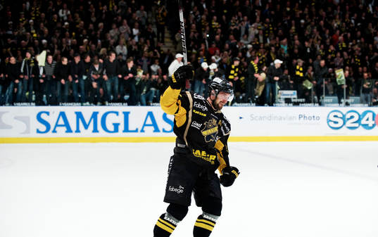 David Engblom, AIK, jubel när det återstår några
