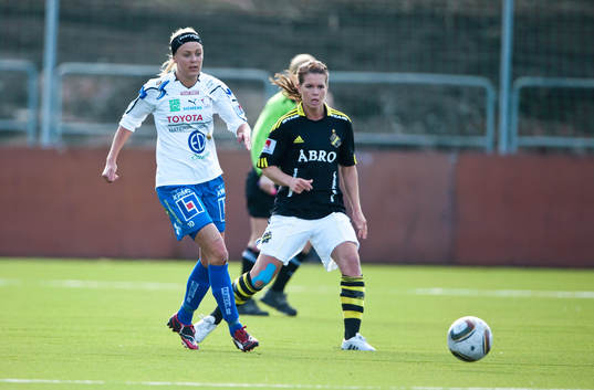Josefin Öqvist, Linköping och Hanna Folkesson, AIK
