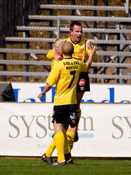 Daniel Nicklasson, Mjällby, jubel