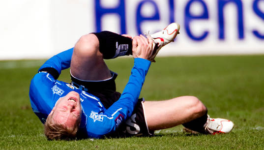 Johnny Lundberg, Halmstad, skada