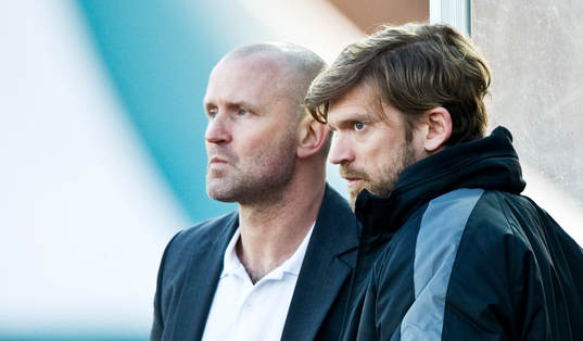 Michael Borgqvist, tränare och Jesper Blomqvist,
