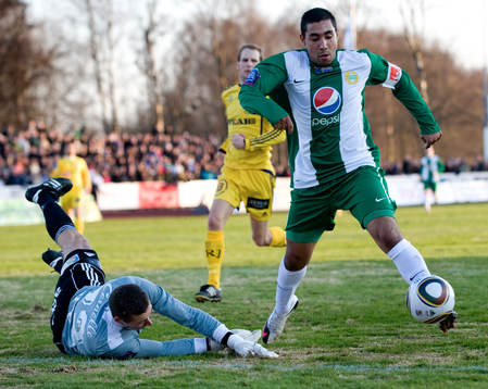 Sebastian Castro-Tello och Daniel Andersson, målvakt,