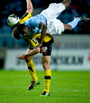 Edward Ofere, Malmö och Mattias Östberg, Häcken