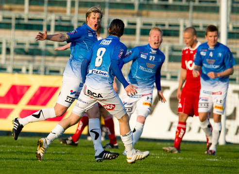 Andreas Drugge, Trelleborg, jubel