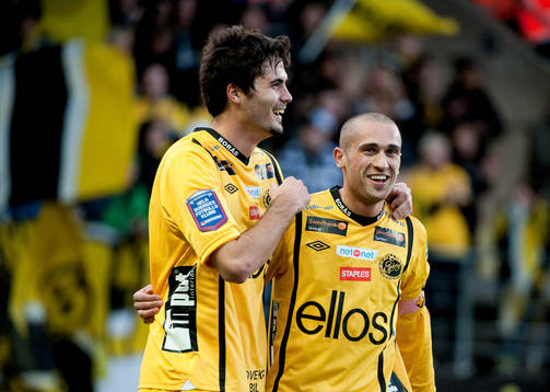 Denni Avdic, Elfsborg, Jubel. Emir Bajrami