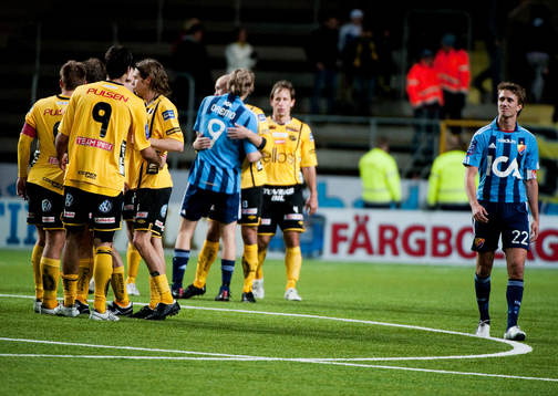 Elfsborg, jubel. Philip Hellqvist, Djurgården, depp