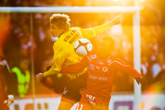 Patrik Rosengren, Mjällby och Abiola Dauda, Kalmar. Nick,
