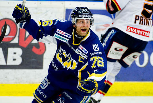 Johan Davidsson, HV71 avgör, jubel