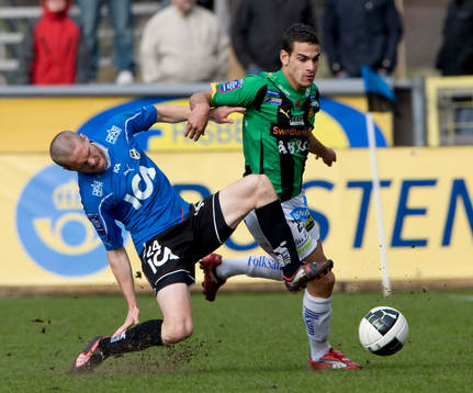 Ryan Miller, Halmstad, Mervan Celik, GAIS