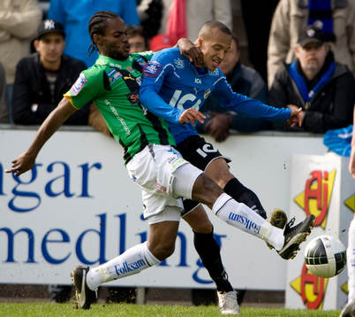 Marcus Olsson, Halmstad och Richard Ekunde, GAIS