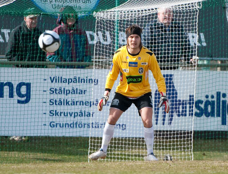 Peter Karlsson, målvakt Landskrona