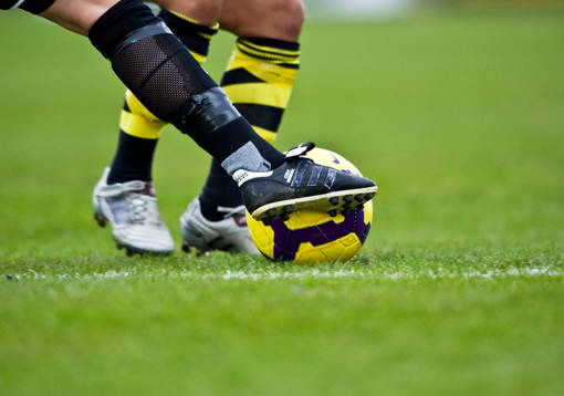 Fot, sko, ben, boll, gräs, gräsplan, reklam, Adidas