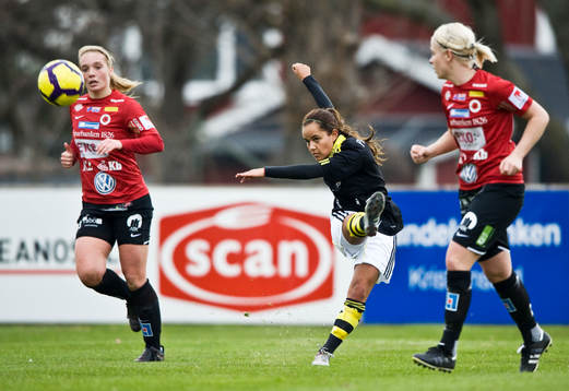 Margret Lara Vidarsdottir, Kristianstad och Malin Diaz, AIK