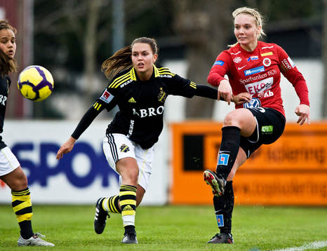 Emilia Appelquist, AIK och Margret Lara Vidarsdottir,