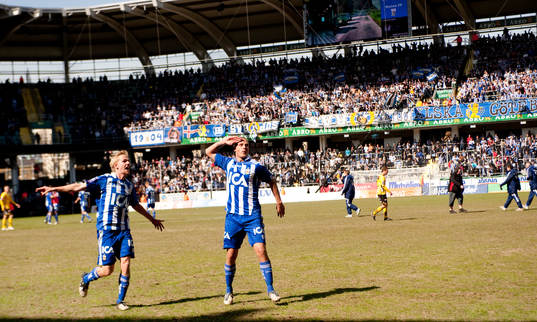 Erik Lund, Ragnar Sigurdsson, IFK Göteborg jubel, gör