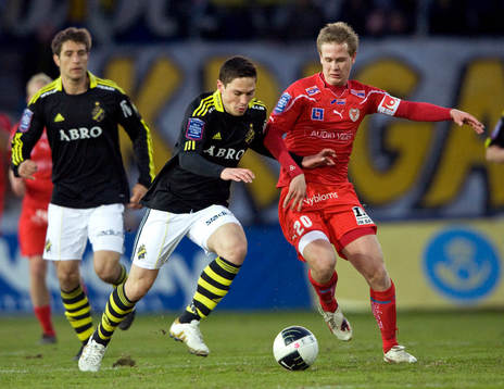 Erik Israelsson, Kalmar och Miran Burgic, AIK. Tipselit