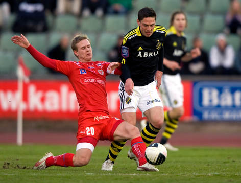 Erik Israelsson, Kalmar och Miran Burgic, AIK. Tipselit