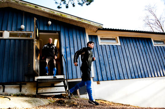 Fotboll, division 2, Utsikten tränar, träning