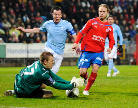 Erik Sundin, Helsingborg och Johan Dahlin, målvakt Malmö
