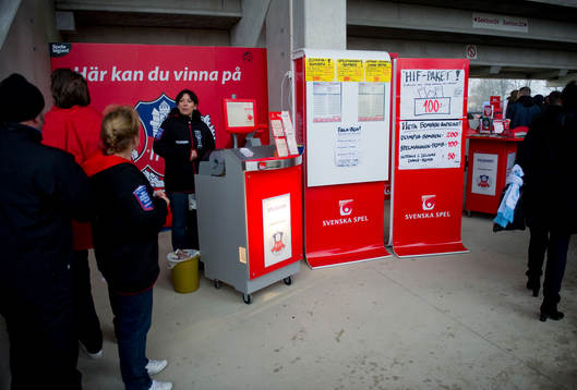 Svenska Spel, monter, butik på Olympia