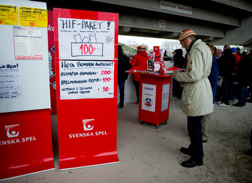 Svenska Spel, monter, butik på Olympia