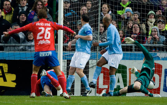 1-1 Ardian Gashi förbi Johan Dahlin, målvakt. Mål
