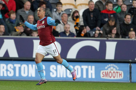 Gabriel Agbonlahor, Aston Villa, glädje, jubel