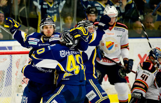 David Ullström, André Petersson, HV71 jubel