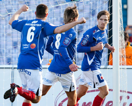Jesper Arvidsson gör segermålet, 2-1, till Åtvidaberg.