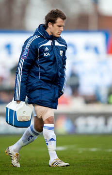 Tobias Hysén, IFK Göteborg, går av skadad, skada