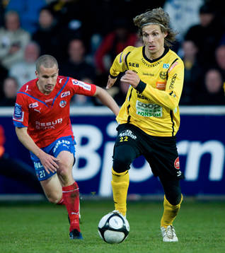 Tobias Grahn, Mjällby, och Christoffer Andersson,