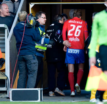Utvisning, Joel Ekstrand, Helsingborg