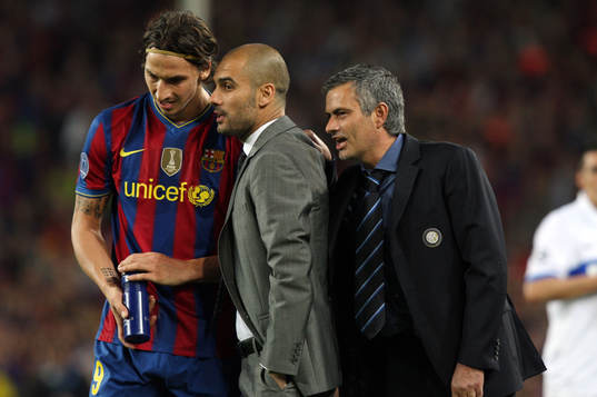 José Mourinho, tränare, Inter, smyger upp bakom Zlatan