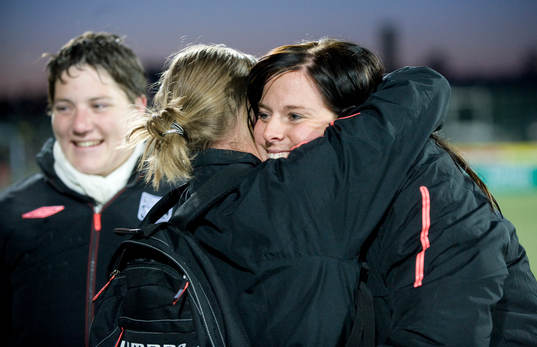 2, Umeå - Lyon: Lotta Schelin, Lyon jublar och blir