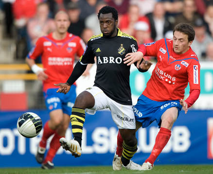 Dulee Johnson, AIK, och Ardian Gashi, Helsingborg