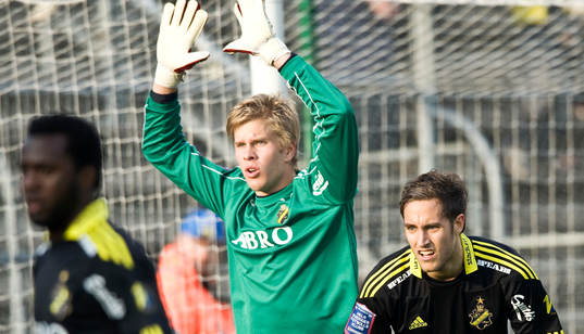 Tomi Maanoja, målvakt och Niklas Backman
