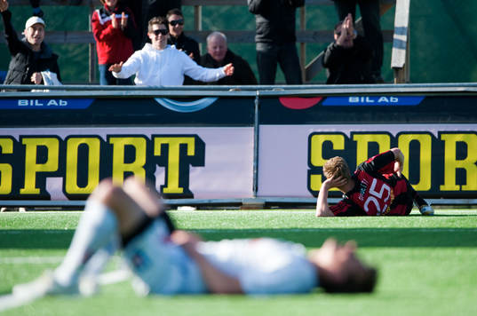 John Guidetti, BP firar 1-0 som gjordes av Tomas