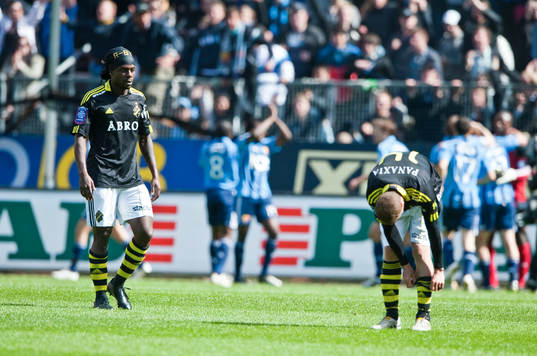 Martin Kayongo-Mutumba och Kenny Pavey, AIK depp