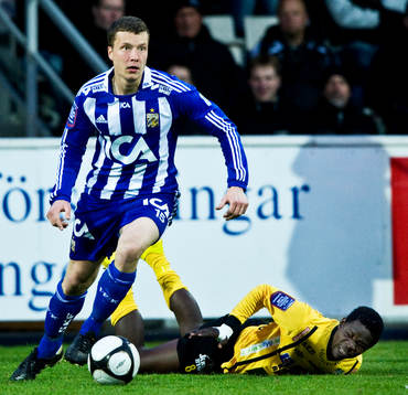 Jakob Johansson, Göteborg och Patrick Osiako, Mjällby