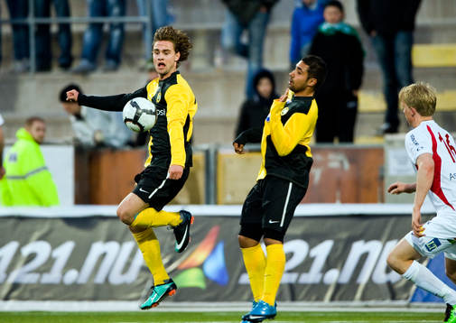 Simon Helg, (0-3) och Sebastian Castro-Tello, (0-2) Hammarby