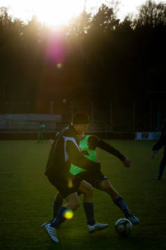 Fotboll, division 2, Utsikten tränar, träning